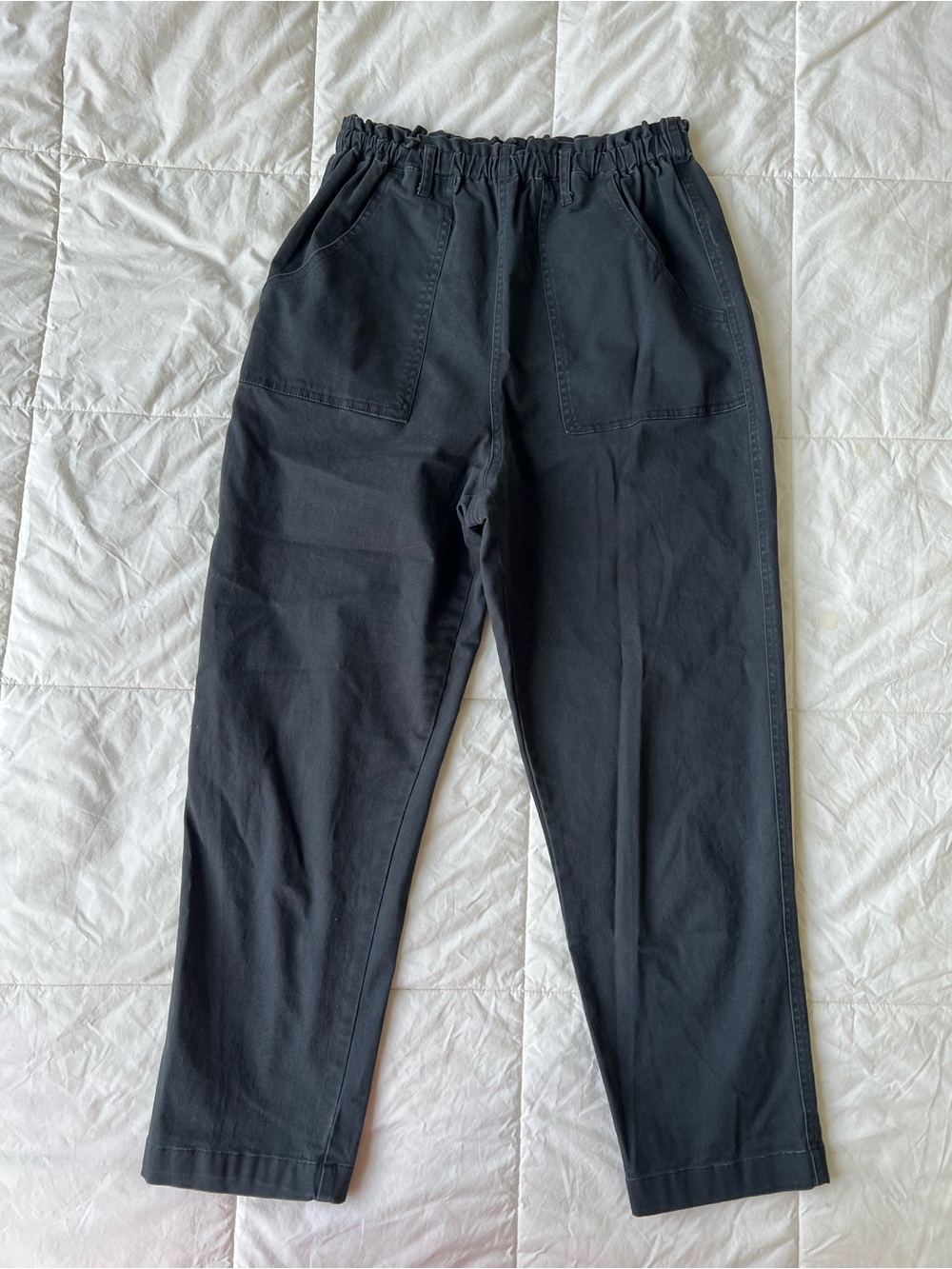 Universal Thread Dark Navy Elastic-Waist Pull-On Chinos